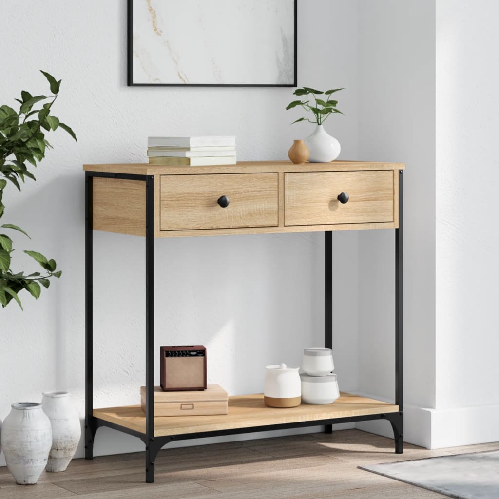 Console Table Sonoma Oak Engineered Wood