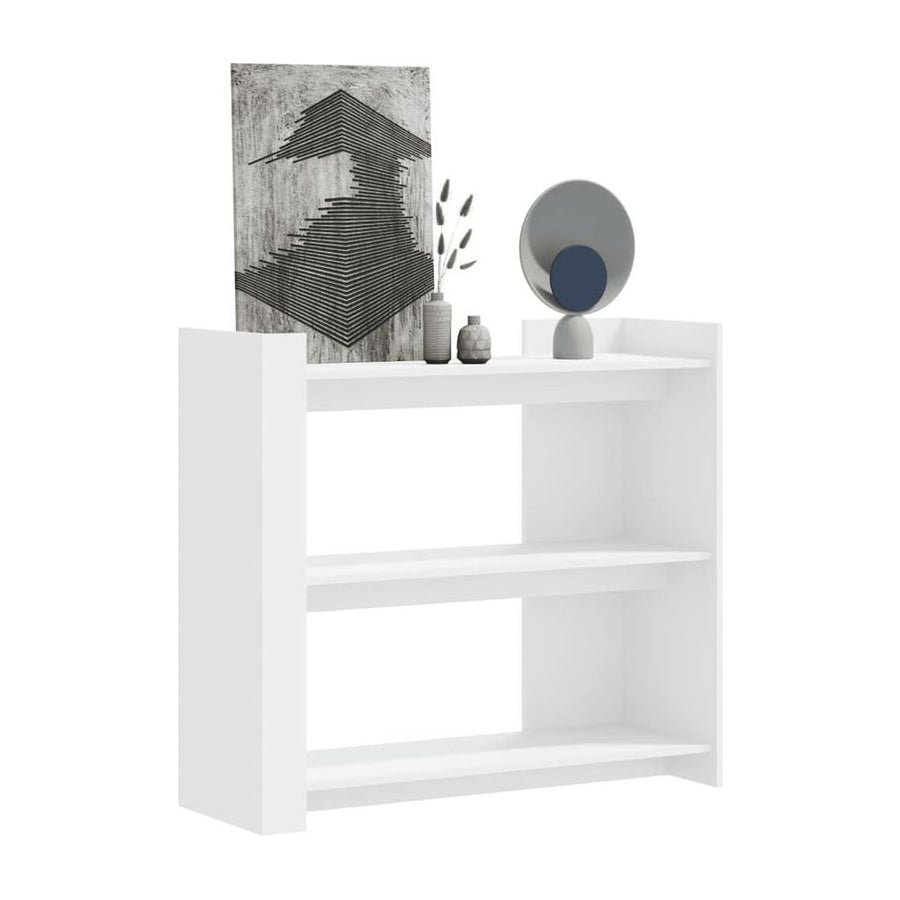 Console Table White Engineered Wood