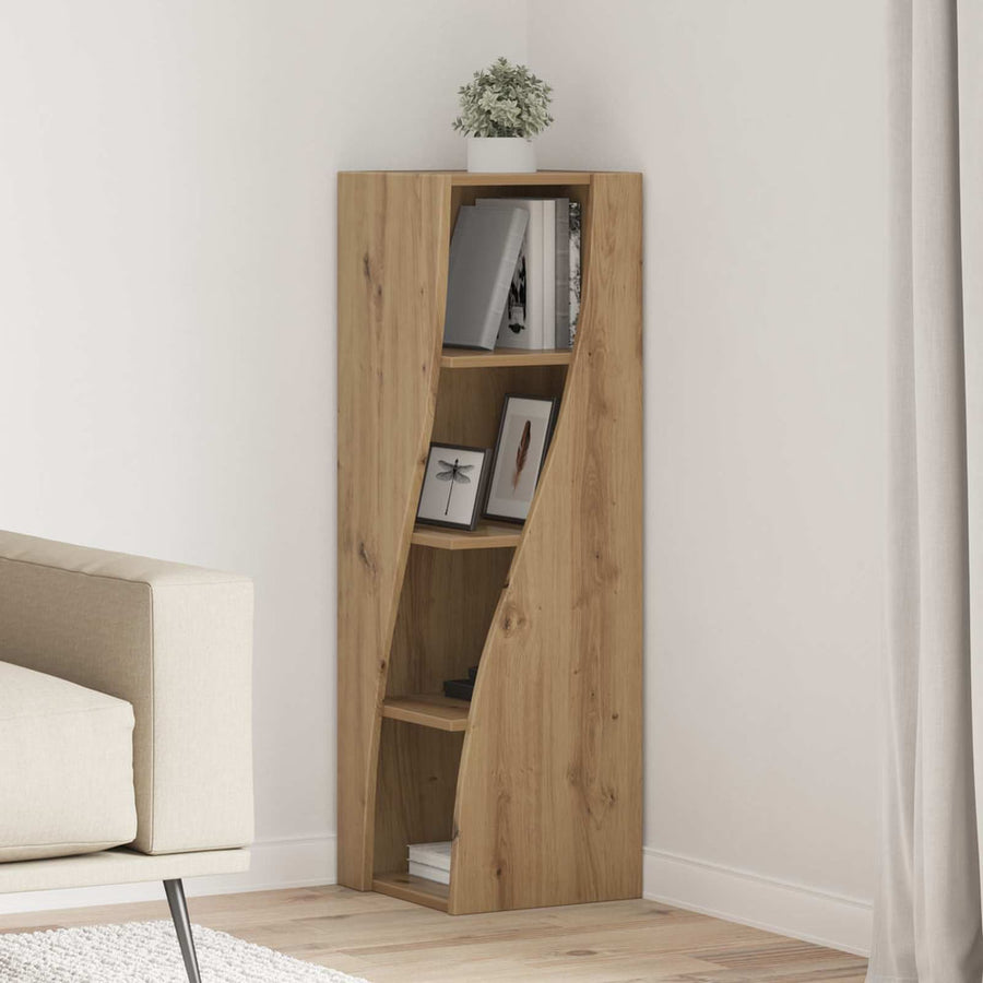 Corner Cabinet Engineered Wood Artisan Oak