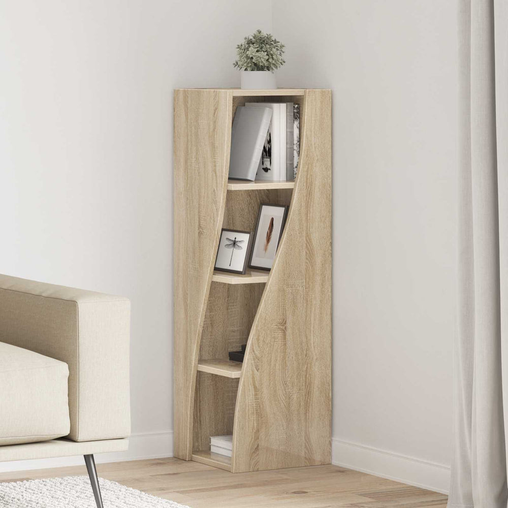 Corner Cabinet Engineered Wood Sonoma Oak