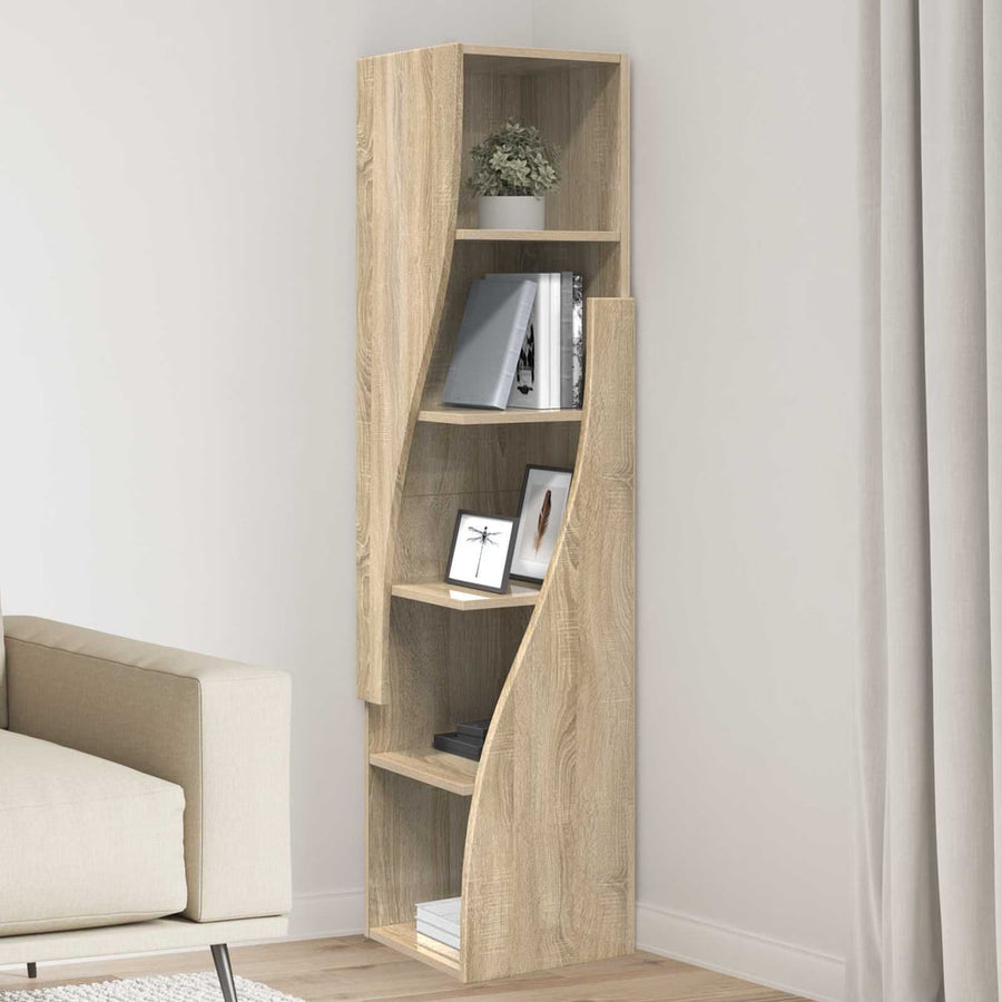 Corner Cabinet Engineered Wood Sonoma Oak