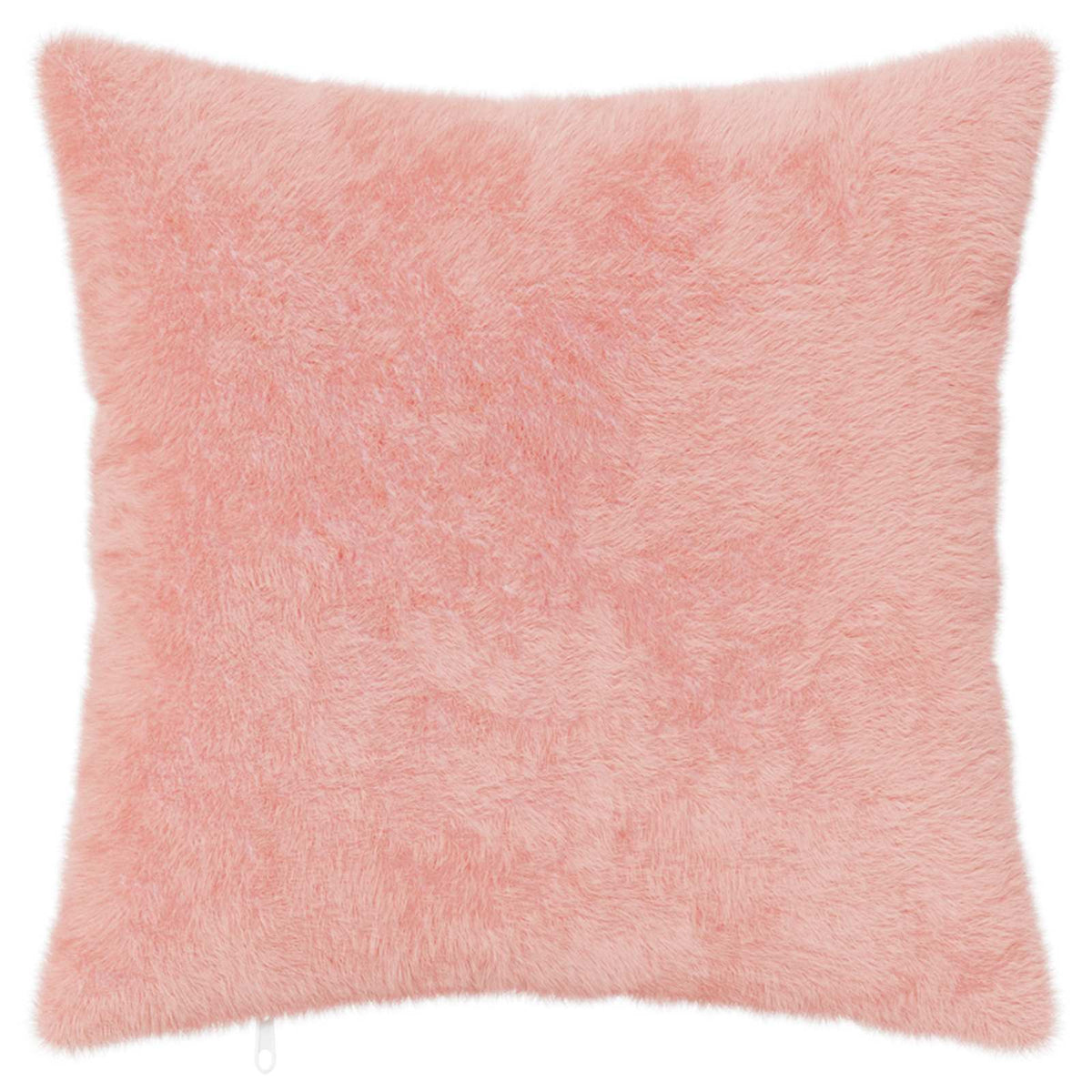 Cushion Cover Pink Faux Rabbit Fur