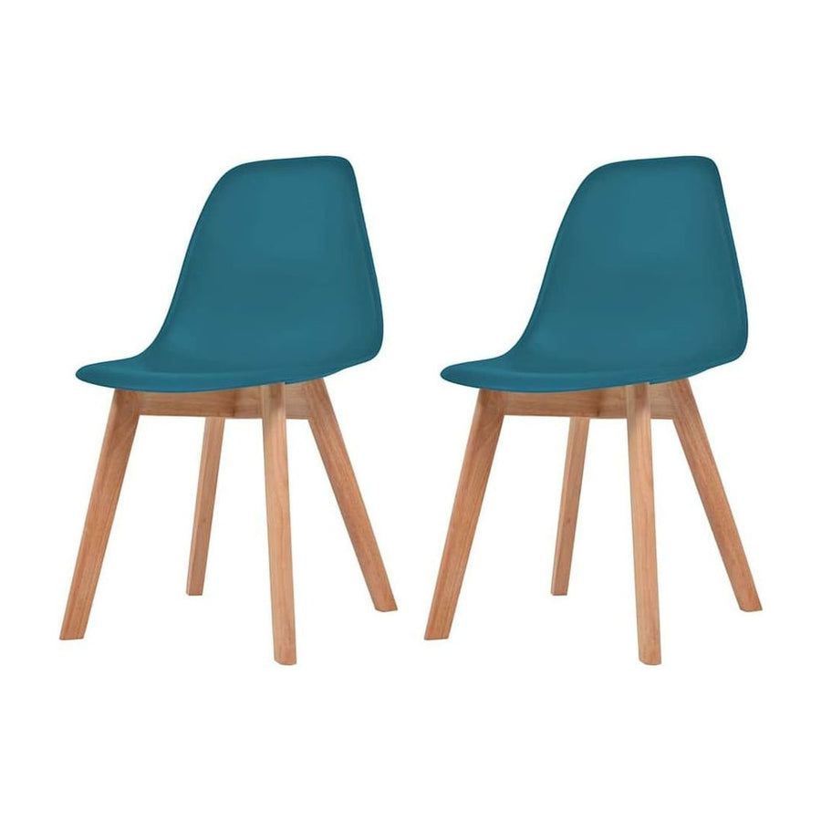 Dining Chairs 2 pcs Turquoise Plastic
