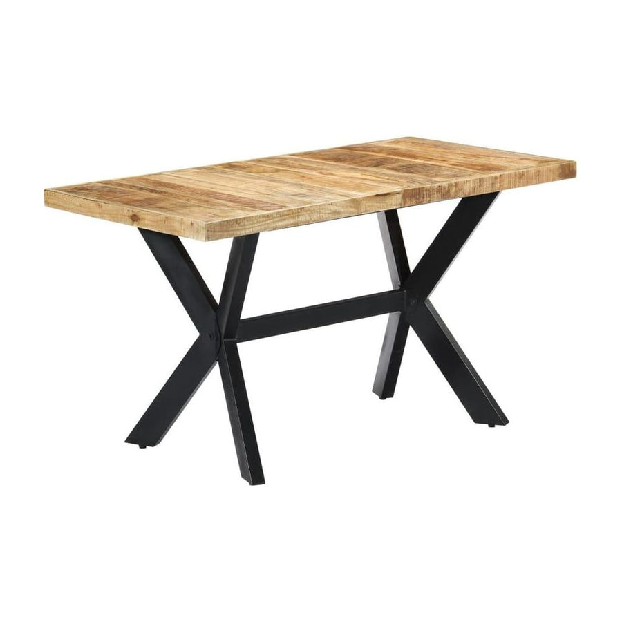Dining Table Solid Rough Mango Wood