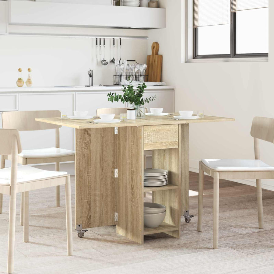 Dinning Table Engineered Wood Sonoma Oak