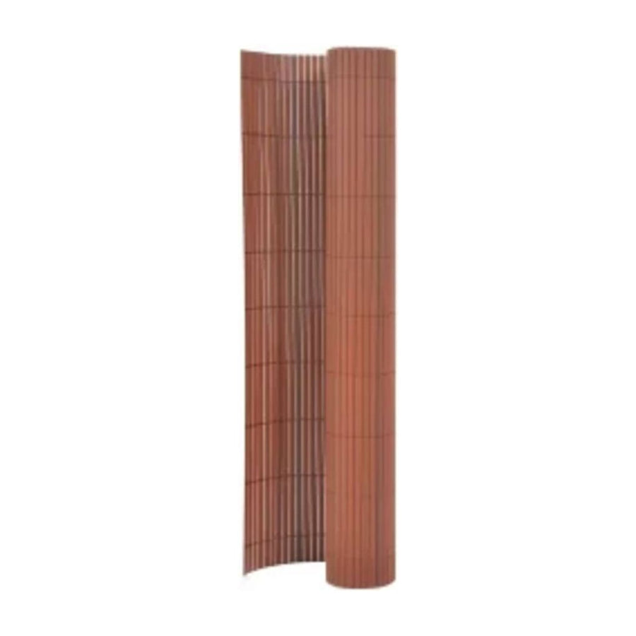 Double-Sided Garden Fence Brown