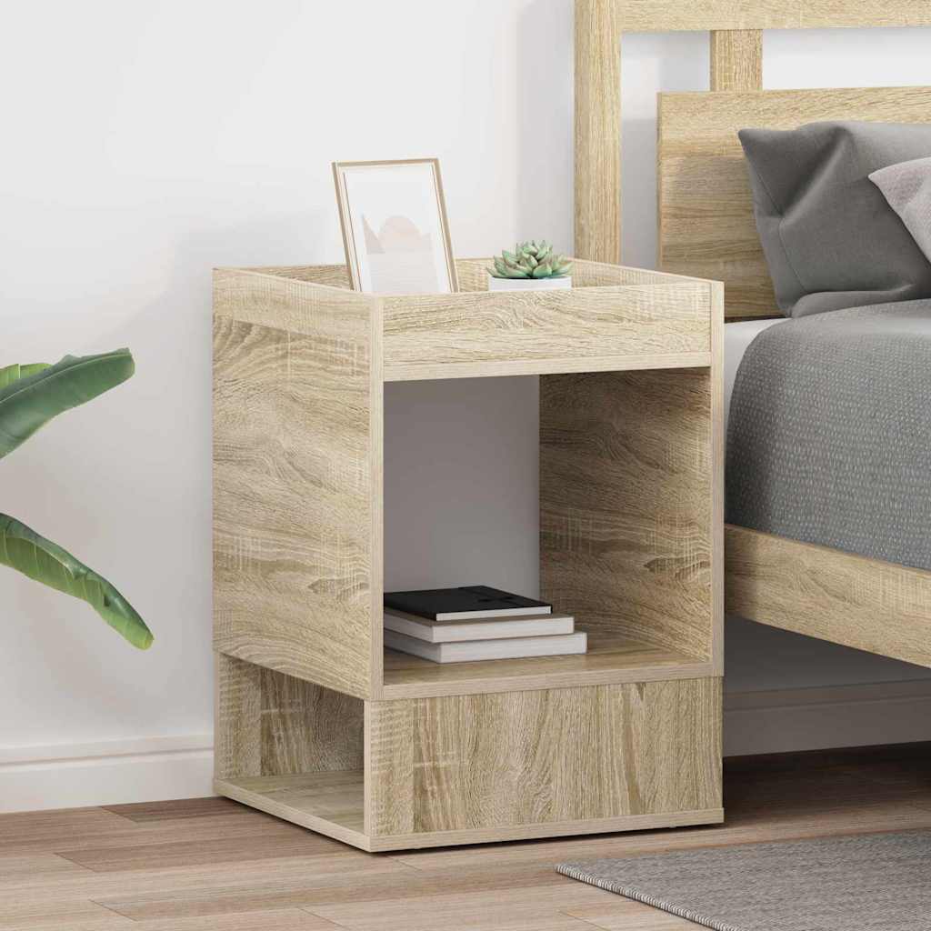 End Table 2 pcs Sonoma Oak Engineered Wood