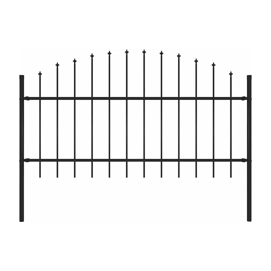Garden Fence "Woerden" with Spear Top Steel Black