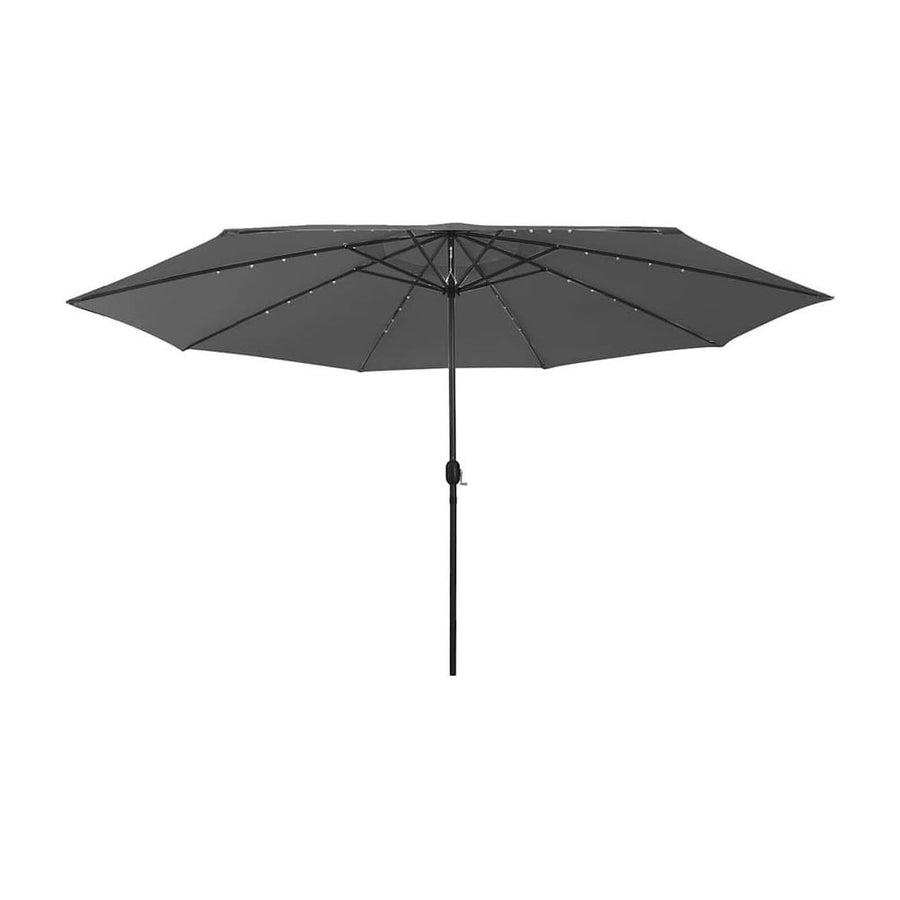 Garden Parasol with LED Lights 400 cm Anthracite
