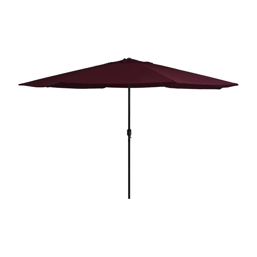Garden Parasol with Metal Pole 390 cm Bordeaux Red