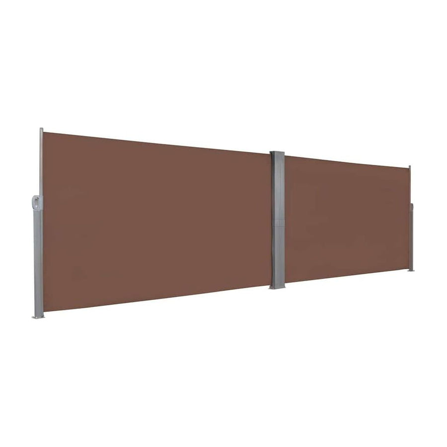 Retractable Side Awning Brown