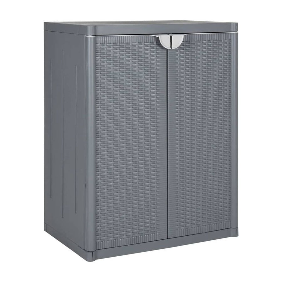 Garden Storage Cabinet Grey PP