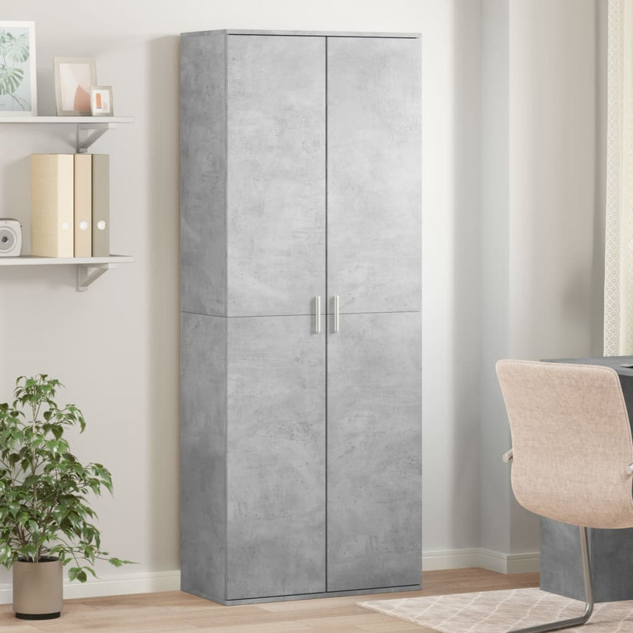 Highboard Concrete Grey Engineered Wood