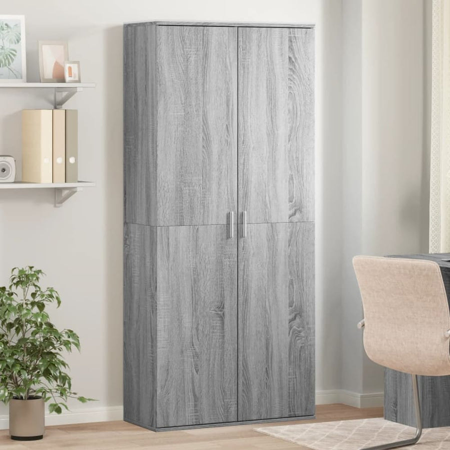 Highboard Grey Sonoma Engineered Wood