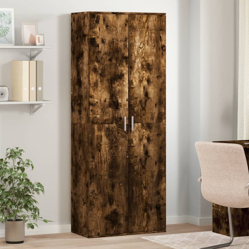 Highboard Smoked Oak Engineered Wood