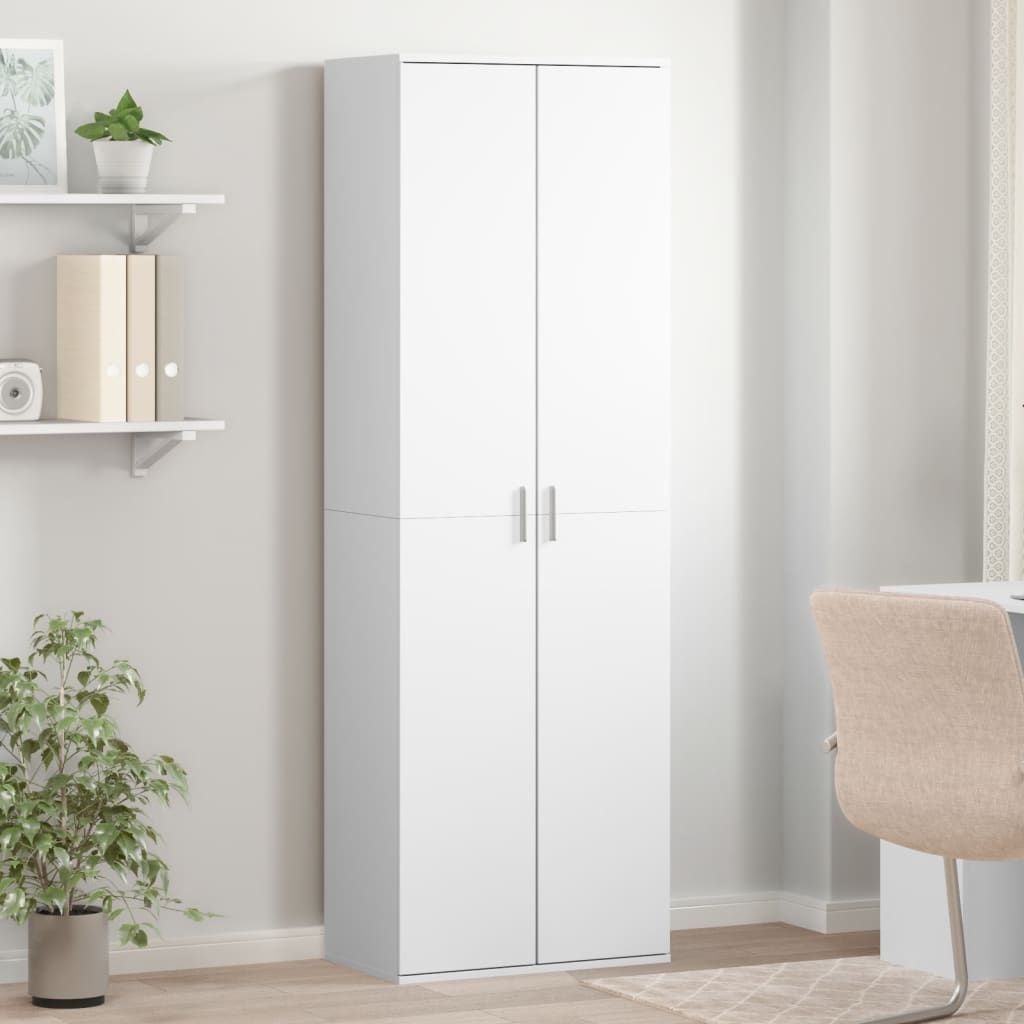 Highboard White Engineered Wood