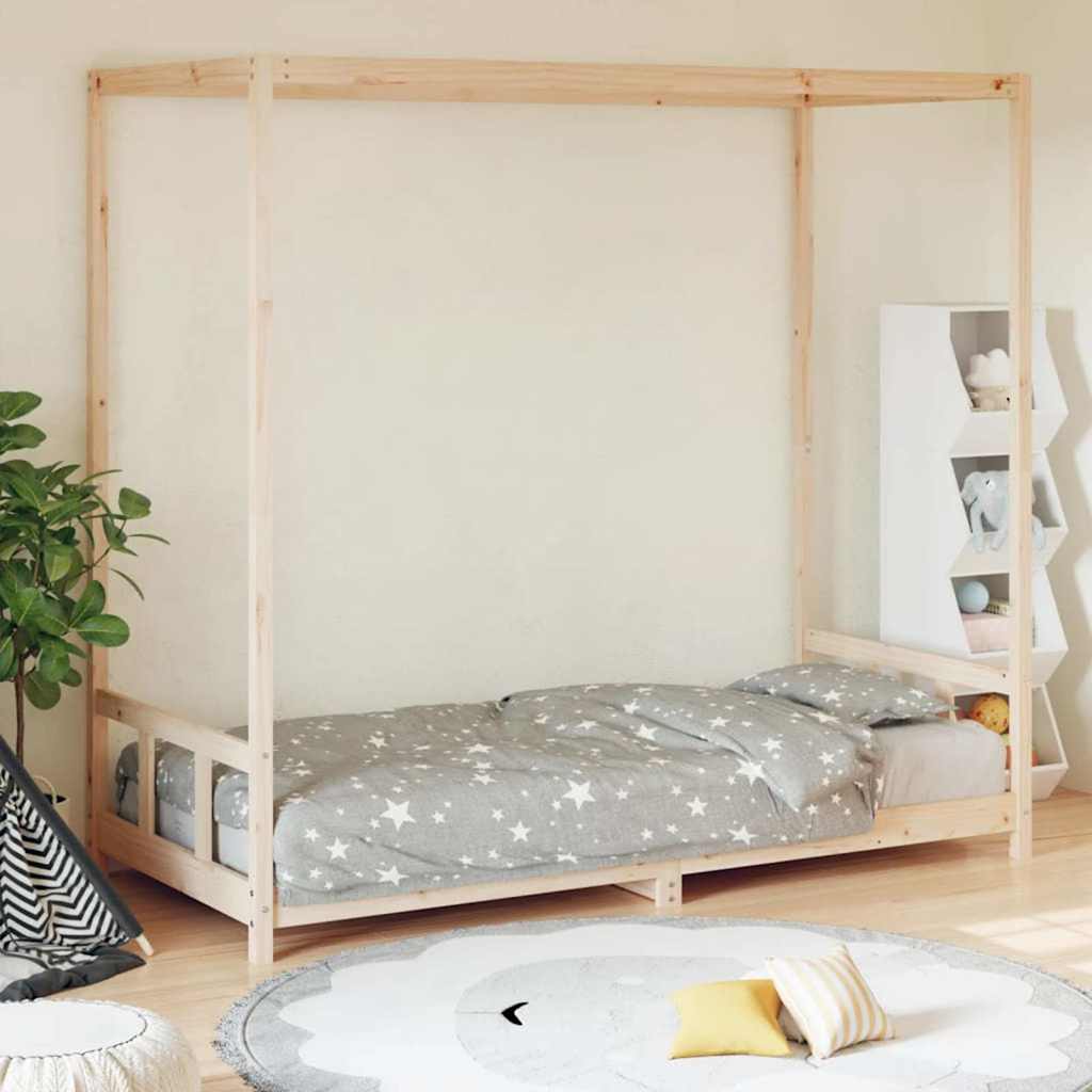Kids Bed Frame Solid Wood Pine