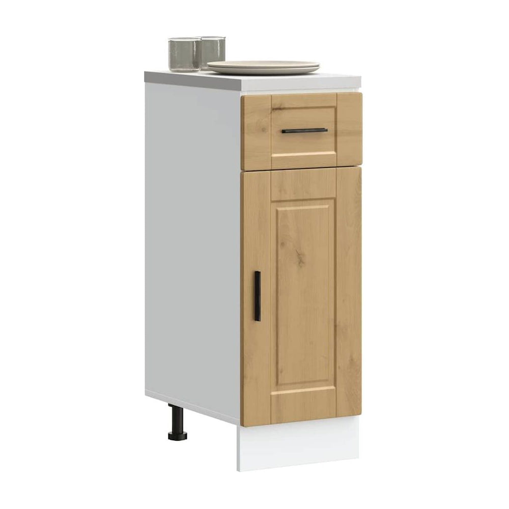 Kitchen Base Cabinet "Porto" Artisan Oak Engineered Wood