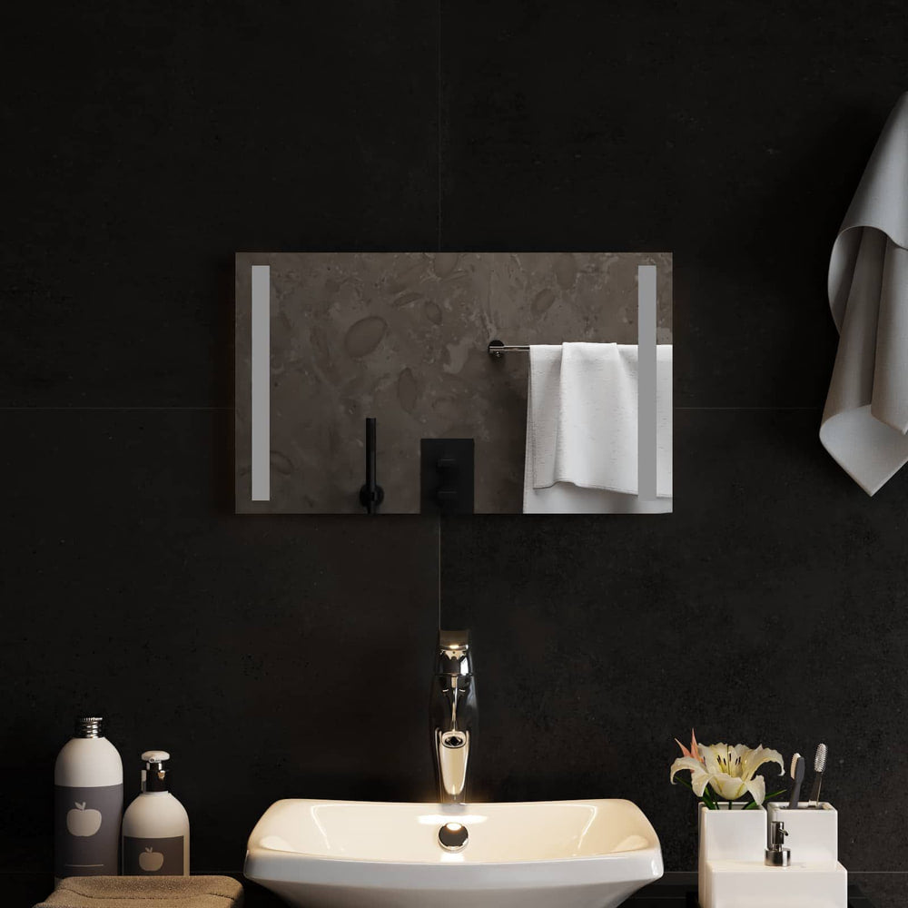 LED Bathroom Mirror Transparent Tempered Glass