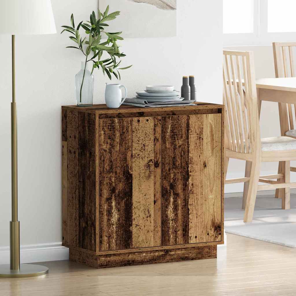 LED Sideboard Old Wood Engineered Wood