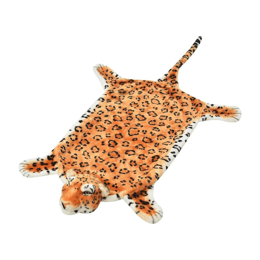 Leopard Carpet Plush 139 cm Brown