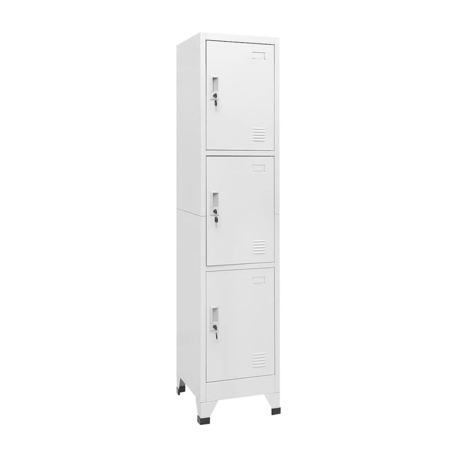 Locker Cabinet with 3 Compartments