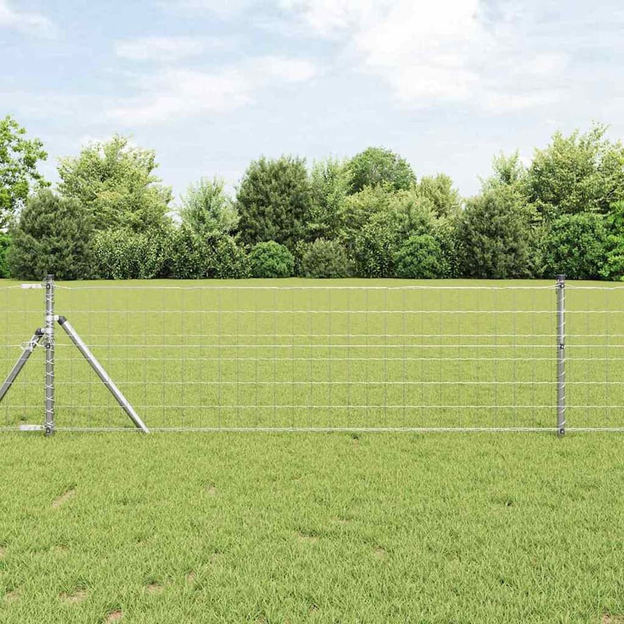 Outdoor Euro Fence Ground Fix Galvanised Steel Mesh