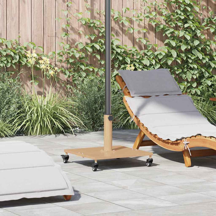 Parasol Base 26.75 kg Light Wood Square Adjustable