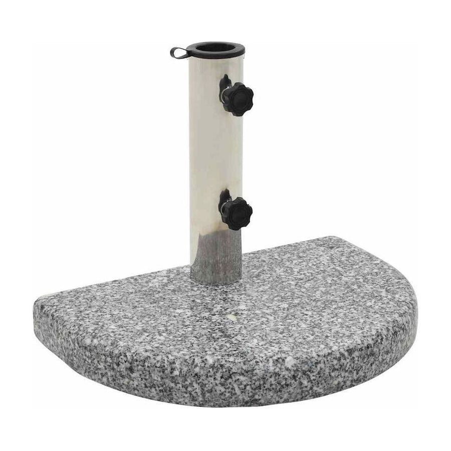 Parasol Base Granite 10 kg Curved Grey
