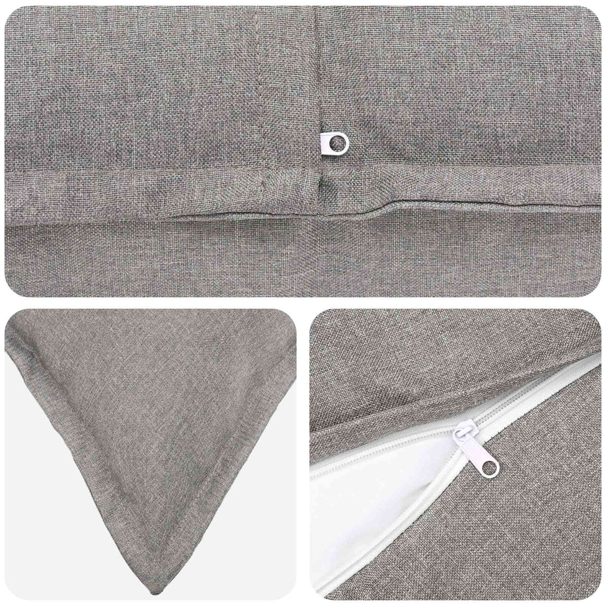 HOUTEN Cloud Grey Faux Linen