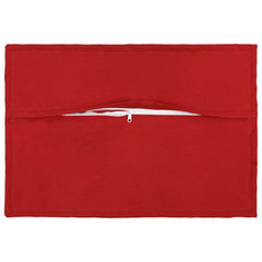 Pillow HOUTEN Red Faux Linen