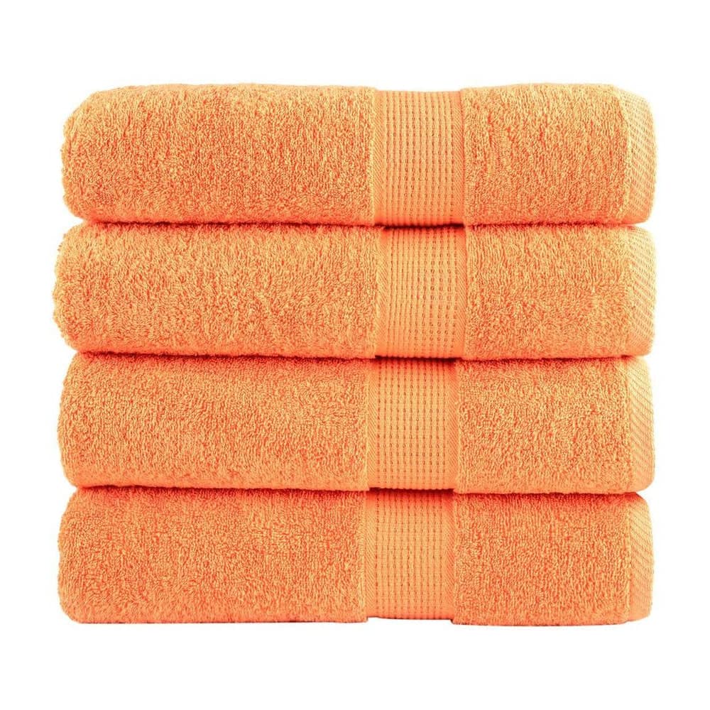Premium Shower Towels SOLUND 4 pcs Orange 600 gsm