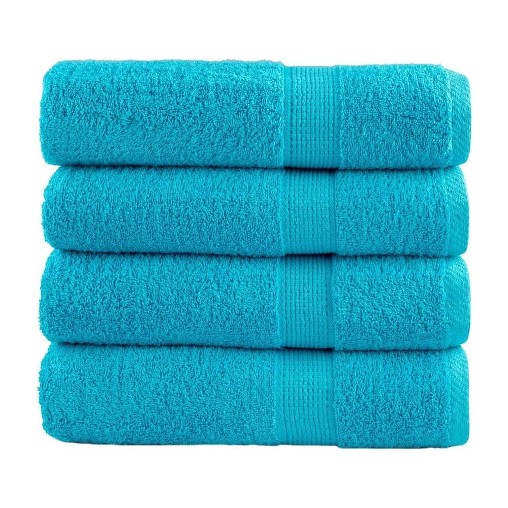 Premium Shower Towels SOLUND 4 pcs Turquoise 600 gsm