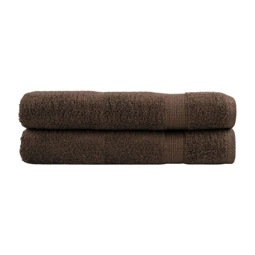 Premium Towels "SOLUND" 2 pcs Brown 600 gsm