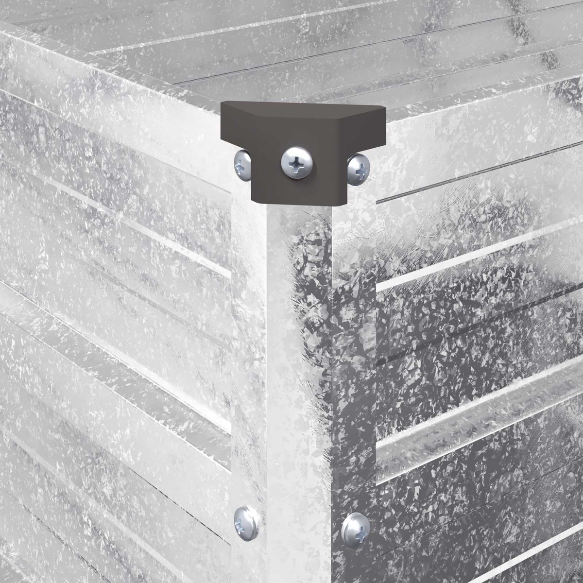 Raised Garden Bed Galvanised Silver