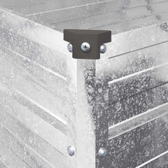 Raised Garden Bed Galvanised Silver