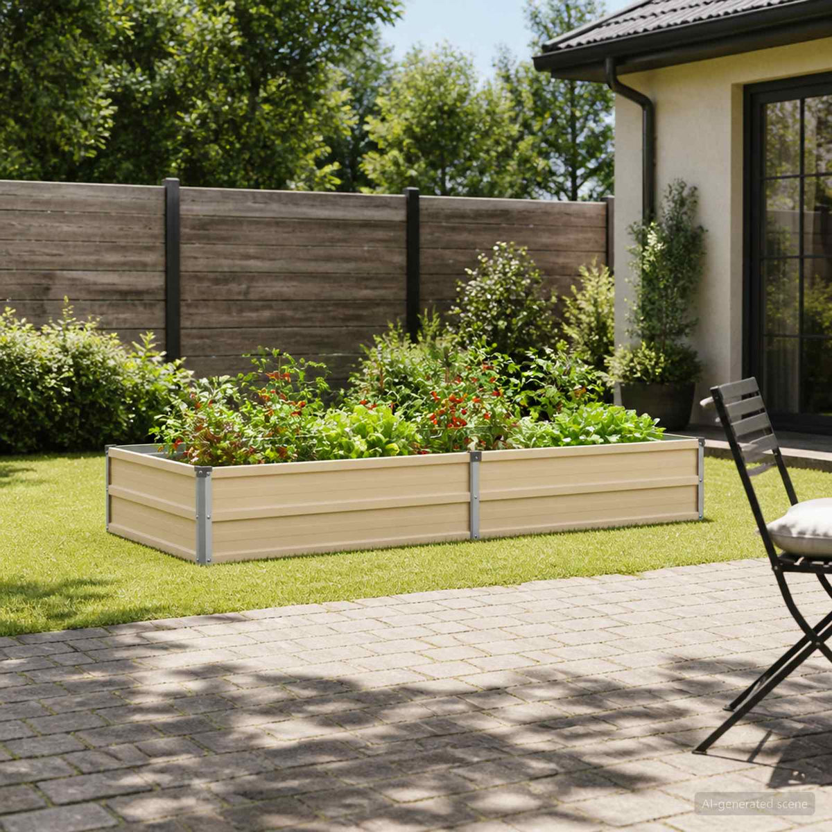 Raised Garden Bed Ivory