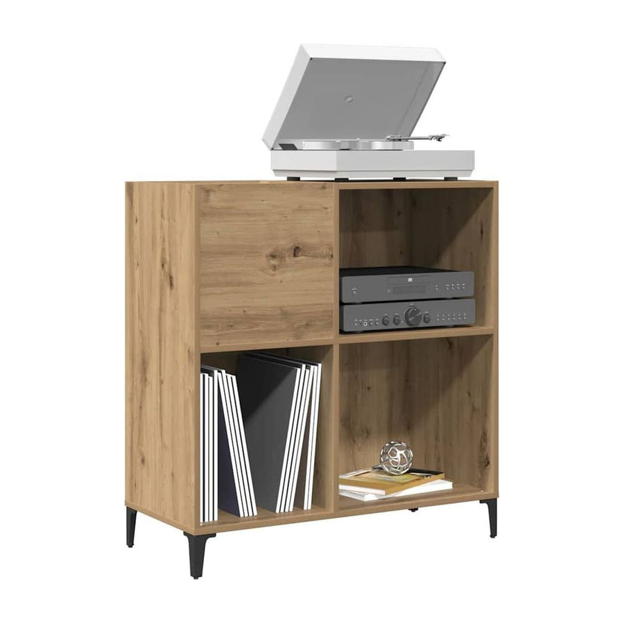 Record Cabinet Artisan Oak Engineered Wood