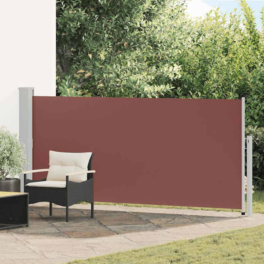 Retractable Side Awning Brown