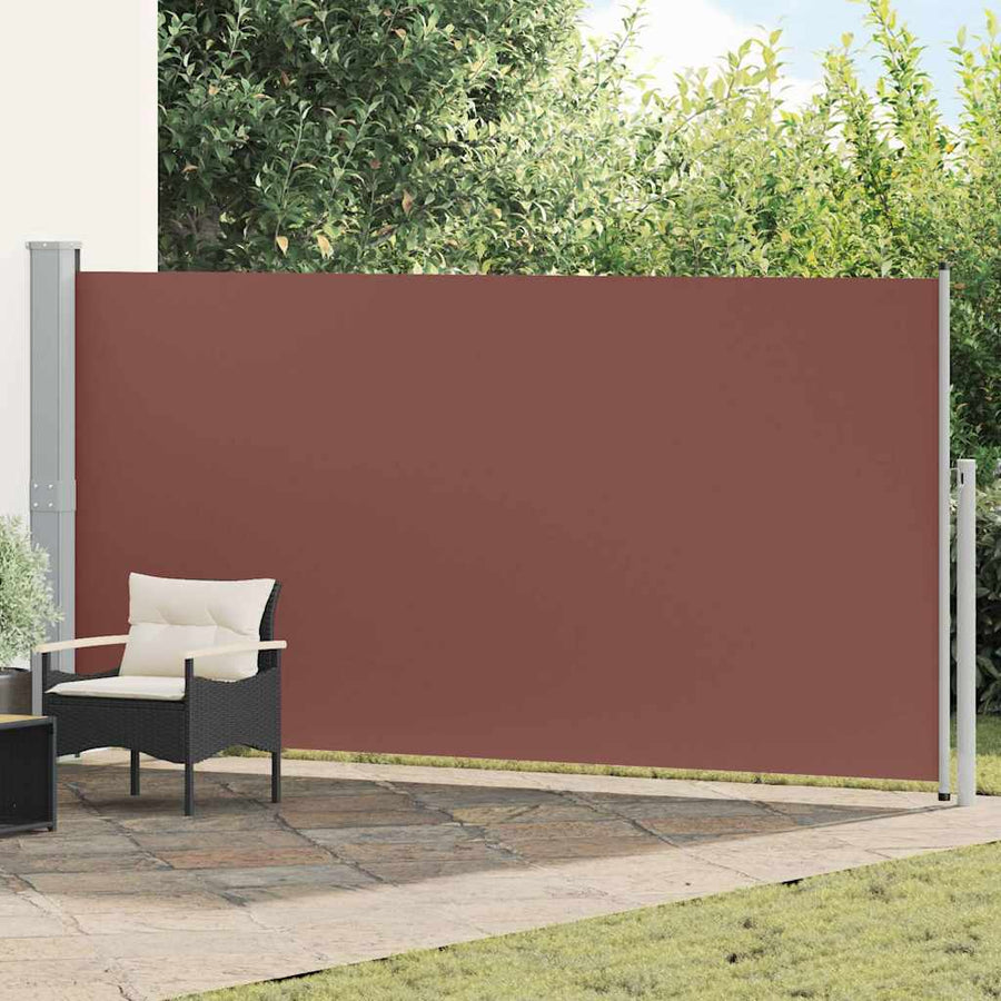 Retractable Side Awning Brown