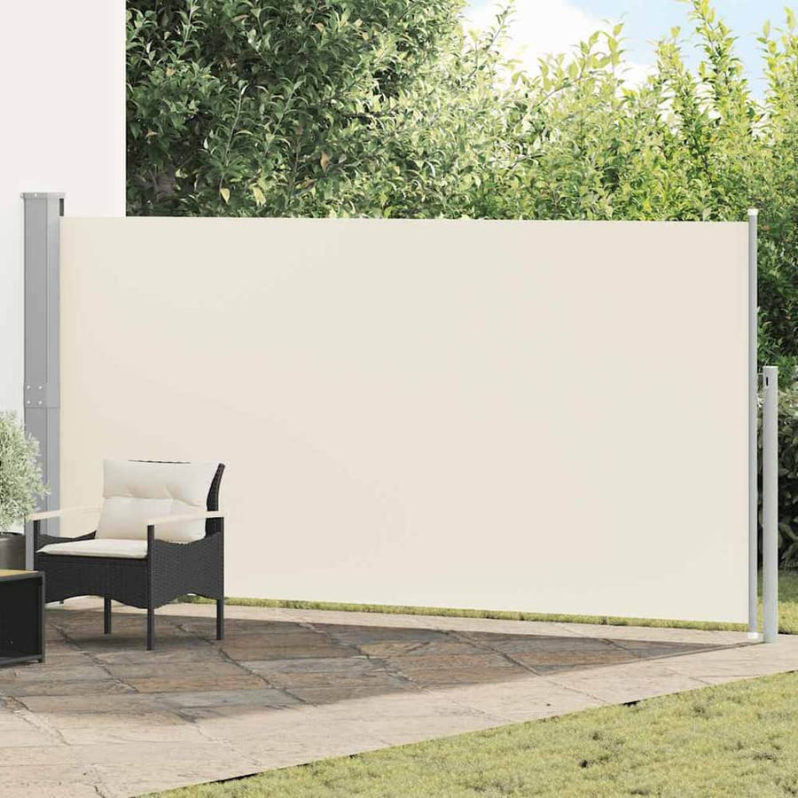 Retractable Side Awning Cream