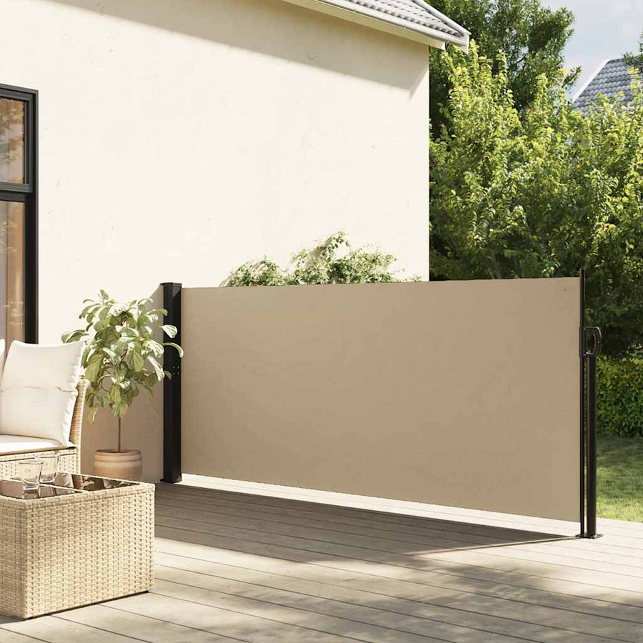 Retractable Side Awning Beige