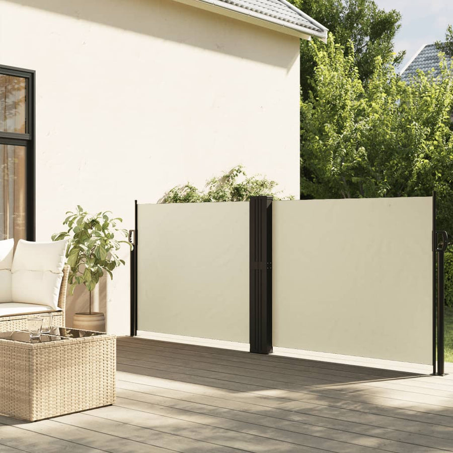 Retractable Side Awning Cream