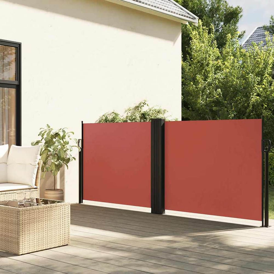 Retractable Side Awning Terracotta