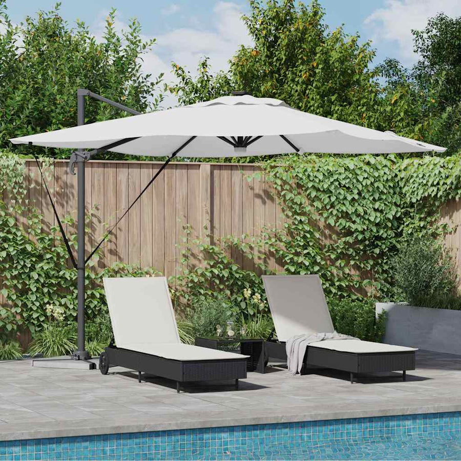 Roma Parasol Beige Aluminium and Polyester
