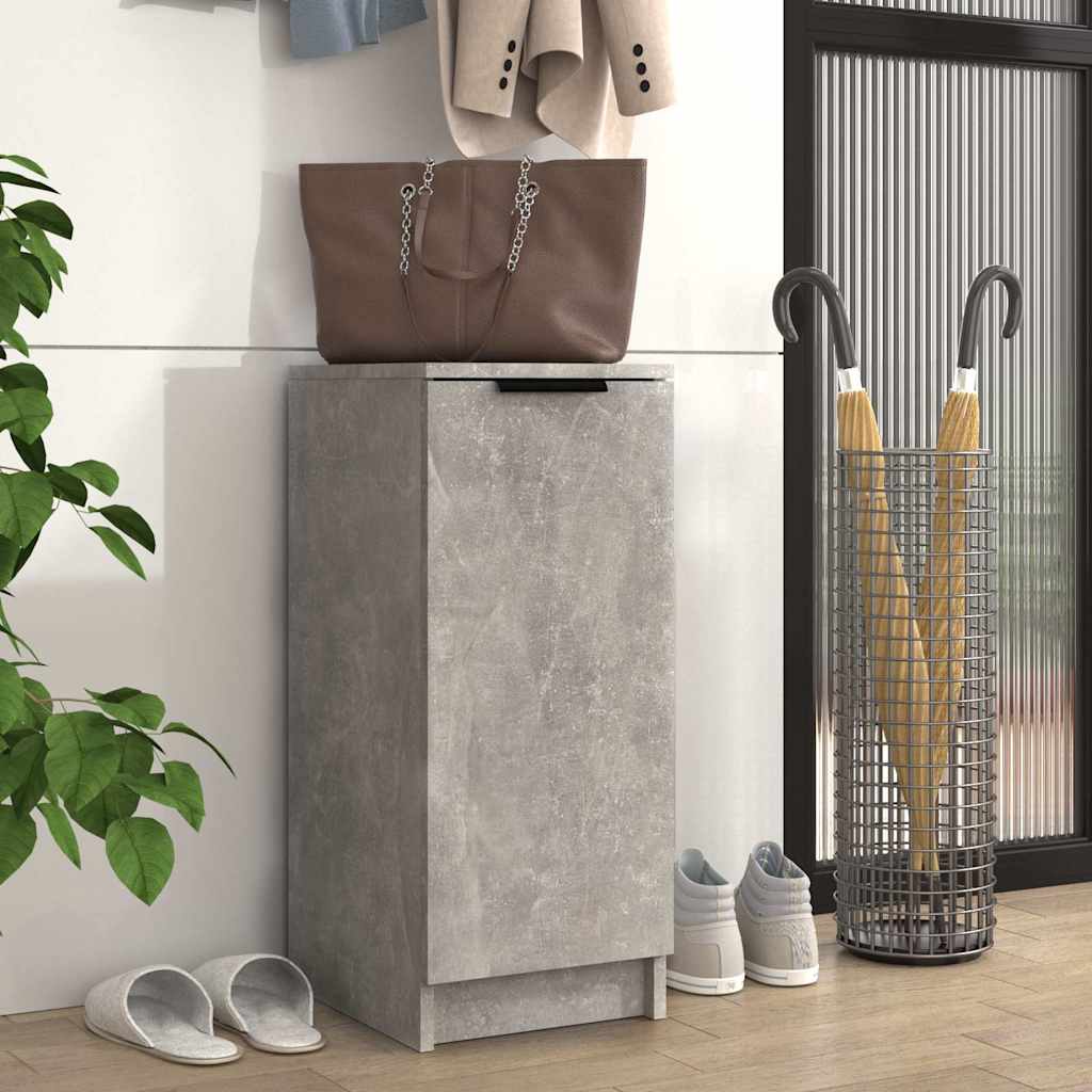 Shoe Cabinet Concrete Grey Engineered Wood