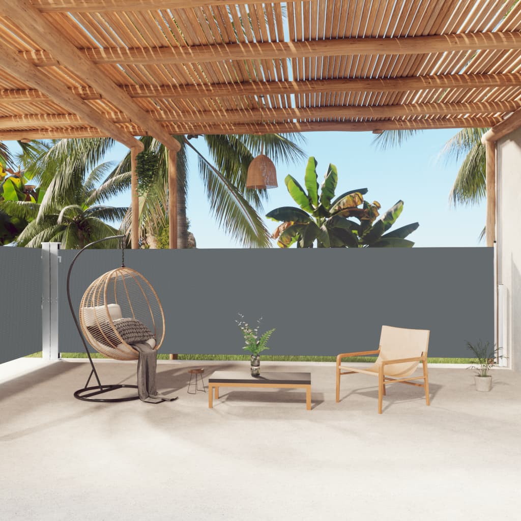 Retractable Side Awning Anthracite