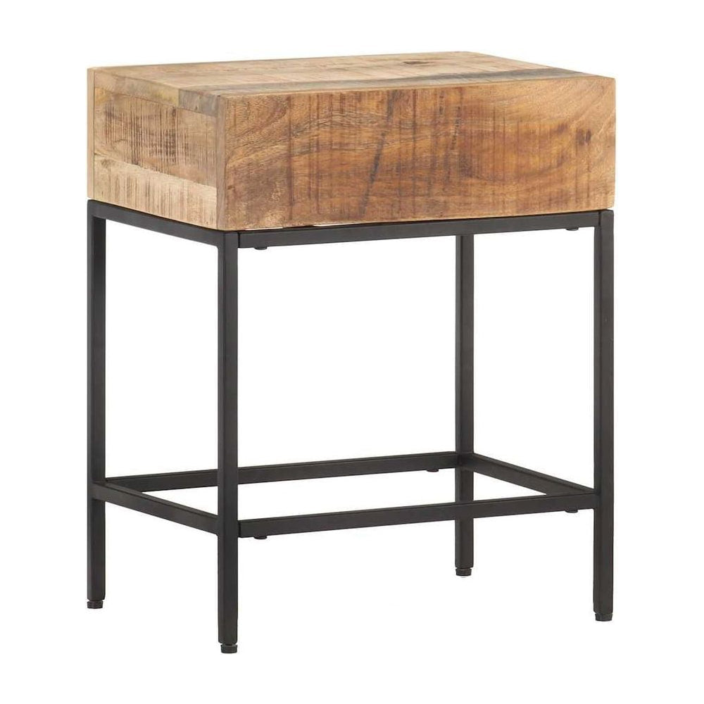 Side Table Solid Rough Mango Wood