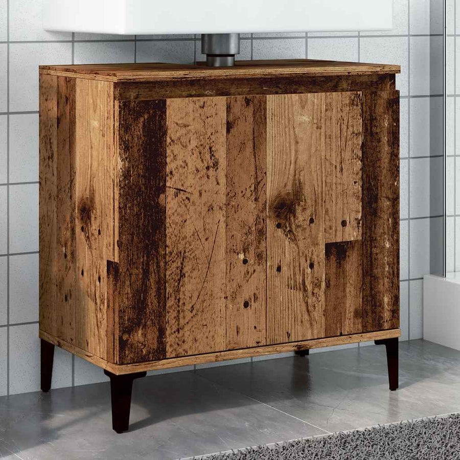 Sink Cabinet Old Wood Engineered Wood