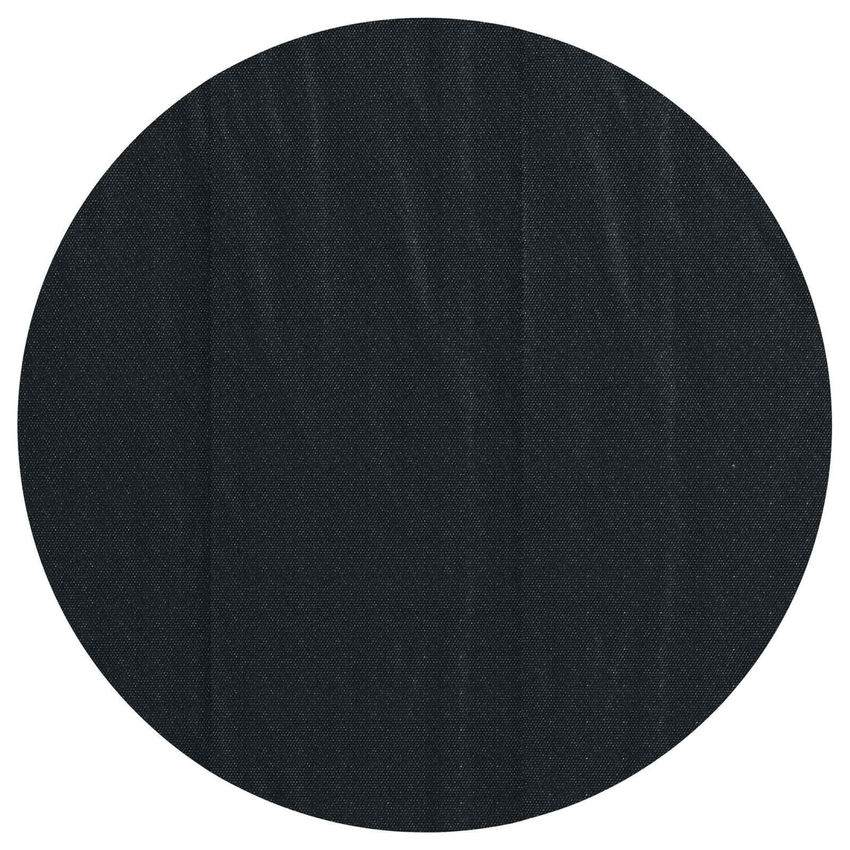 The circular pool cover laid out flat showing its full round shape from above